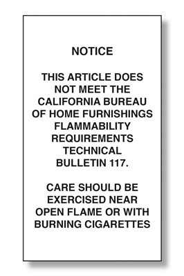 CA Flammability Exempt